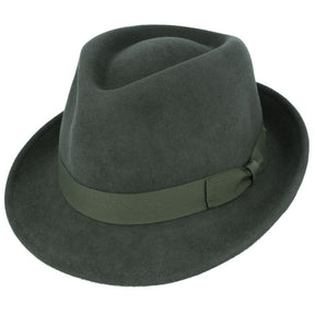 Men Wool Felt Trilby Hat