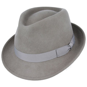 Men Wool Felt Trilby Hat