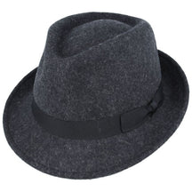 Men Wool Felt Trilby Hat