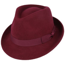 Men Wool Felt Trilby Hat