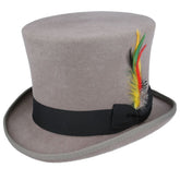 Victorian Top Hat Wool Felt Traditional 6" Tall