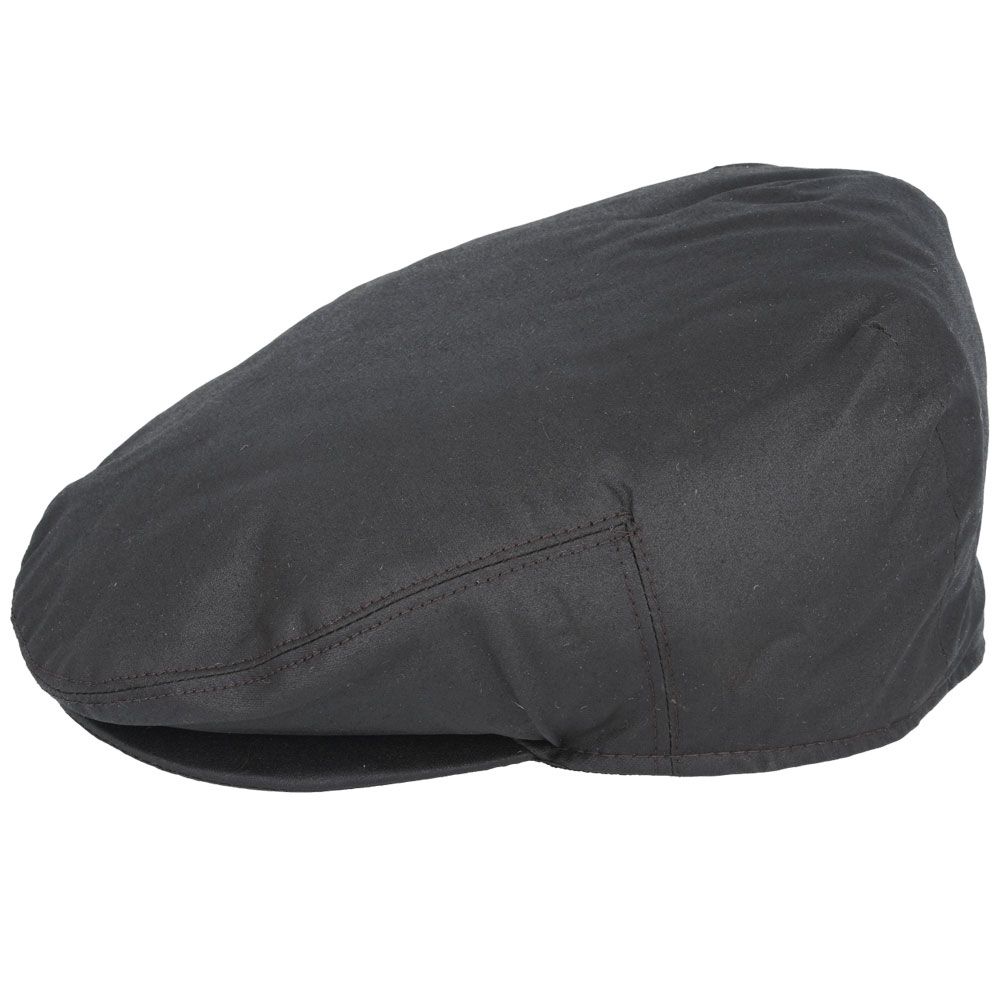 Men Water Repellent Oilcloth Flat Cap