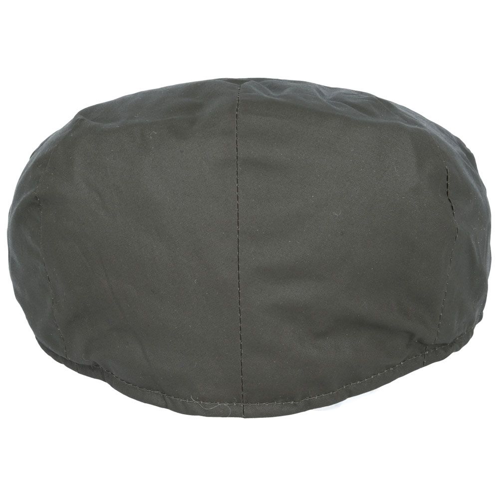 Men Water Repellent Oilcloth Flat Cap