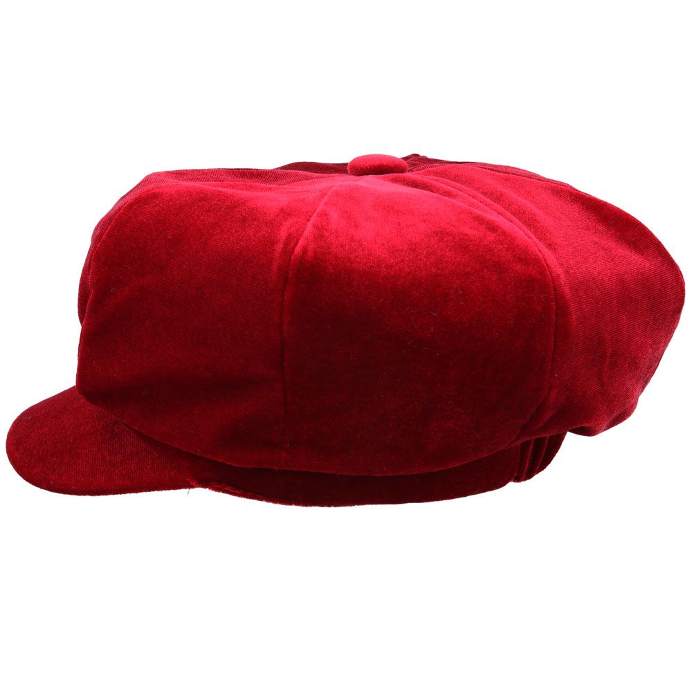 Ladies Fashion Velvet Baker Boy Hat