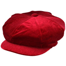 Ladies Fashion Velvet Baker Boy Hat