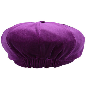 Ladies Fashion Velvet Baker Boy Hat