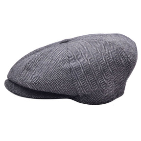 Herringbone Newsboy Cap 8 Panel Classsic Baker Boy Hat